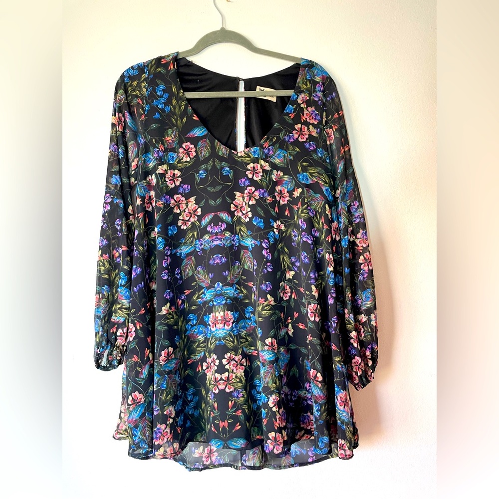 Show me Your Mumu Long Sleeve Floral Mini Dress